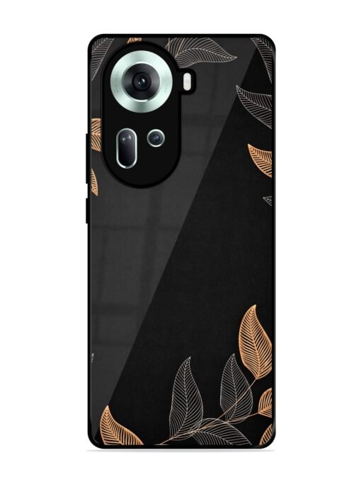 Foliage Art Glossy Metal Phone Cover for Oppo Reno 11 (5G) Zapvi