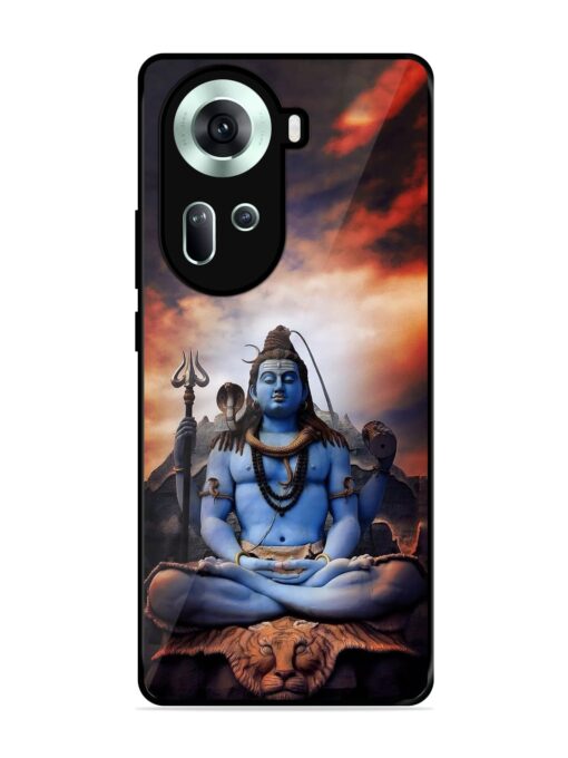 Jai Jai Shiv Glossy Metal Phone Cover for Oppo Reno 11 (5G)