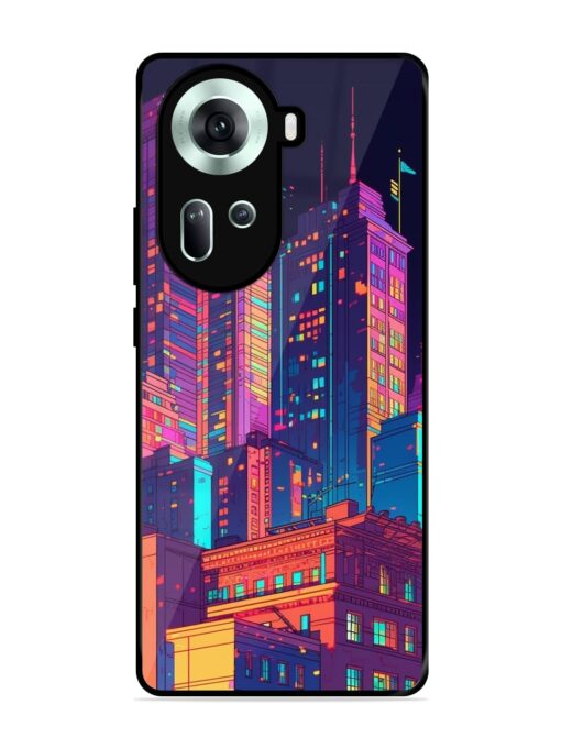 City View Glossy Metal Phone Cover for Oppo Reno 11 (5G) Zapvi