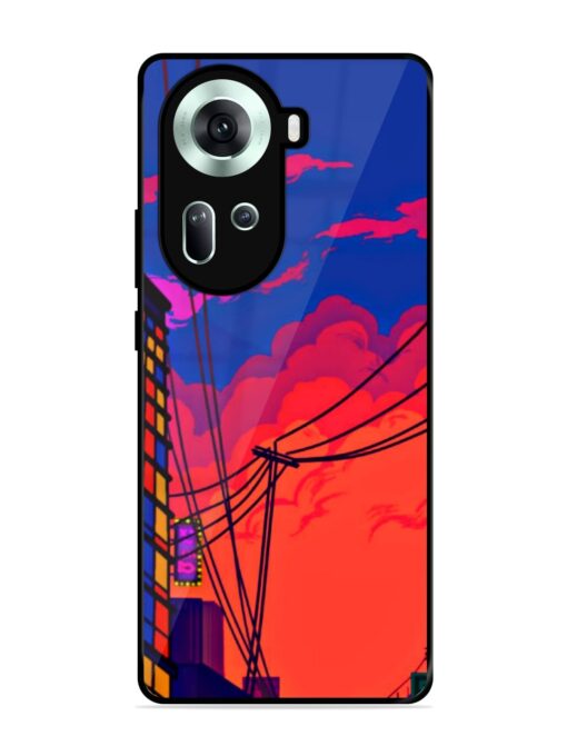 Sky At Morning Glossy Metal Phone Cover for Oppo Reno 11 (5G)