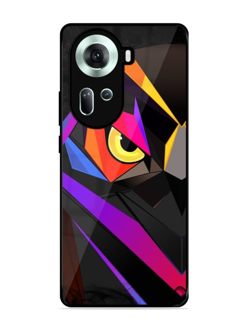 Wpap Owl Glossy Metal Phone Cover for Oppo Reno 11 (5G)