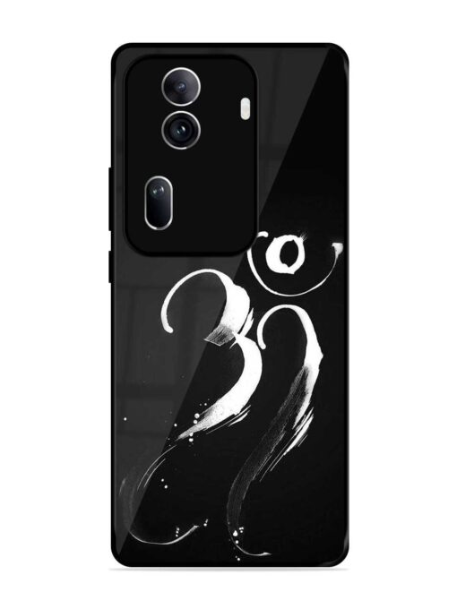 Om Logo Glossy Metal Phone Cover for Oppo Reno 11 Pro (5G) Zapvi