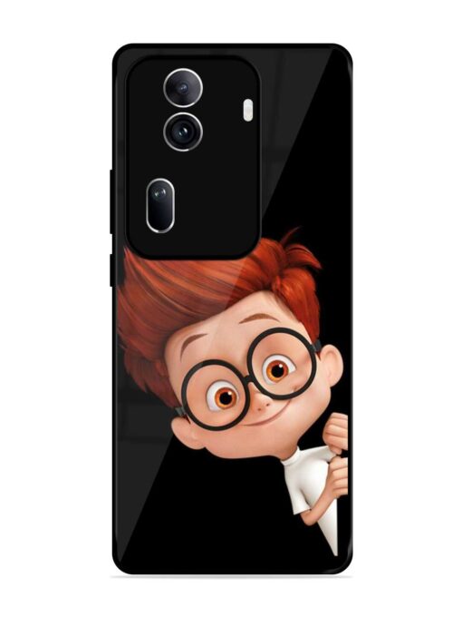 Smart Boy Cartoon Glossy Metal Phone Cover for Oppo Reno 11 Pro (5G) Zapvi