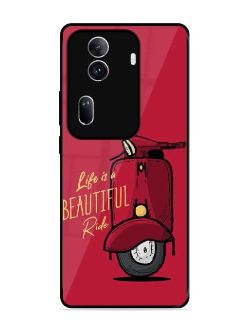 Life Is Beautiful Rides Glossy Metal Phone Cover for Oppo Reno 11 Pro (5G) Zapvi