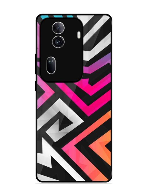 Rainbow Seamless Glossy Metal Phone Cover for Oppo Reno 11 Pro (5G) Zapvi