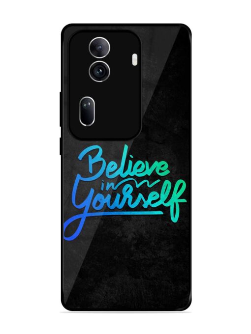 Believe In Yourself Glossy Metal Phone Cover for Oppo Reno 11 Pro (5G) Zapvi