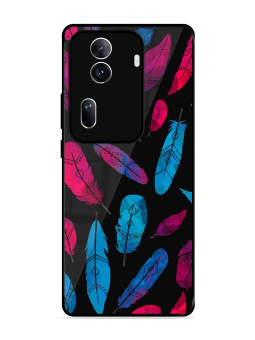 Feather Art Glossy Metal Phone Cover for Oppo Reno 11 Pro (5G) Zapvi