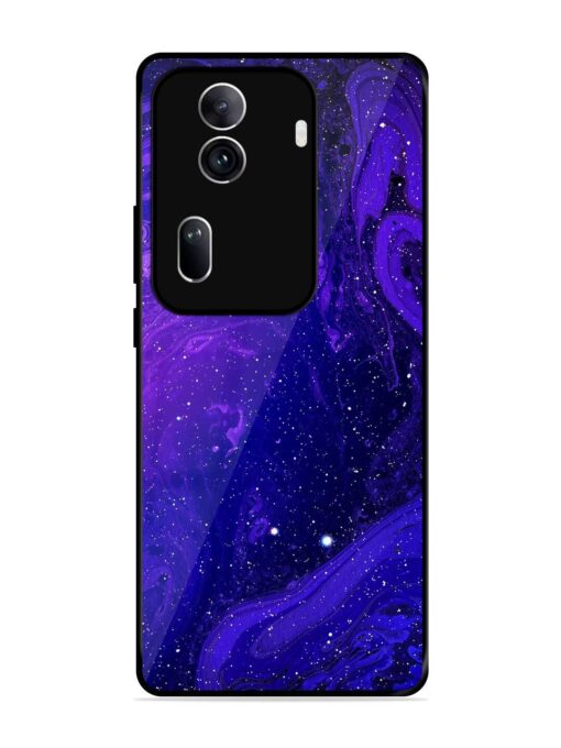 Galaxy Acrylic Abstract Art Glossy Metal Phone Cover for Oppo Reno 11 Pro (5G) Zapvi