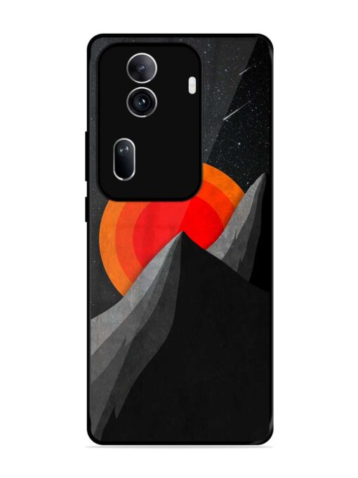 Black Mountain Glossy Metal Phone Cover for Oppo Reno 11 Pro (5G) Zapvi