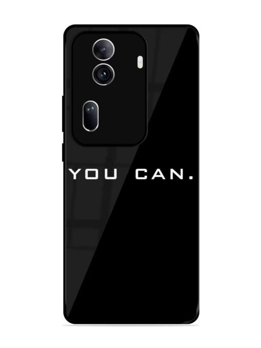 You Can Glossy Metal Phone Cover for Oppo Reno 11 Pro (5G) Zapvi