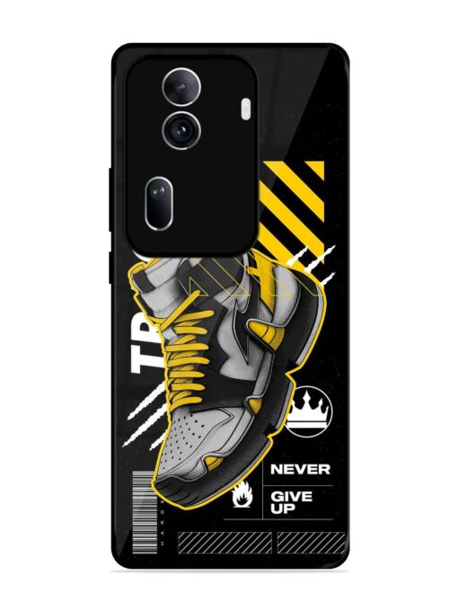 Shoe Background Glossy Metal Phone Cover for Oppo Reno 11 Pro (5G) Zapvi