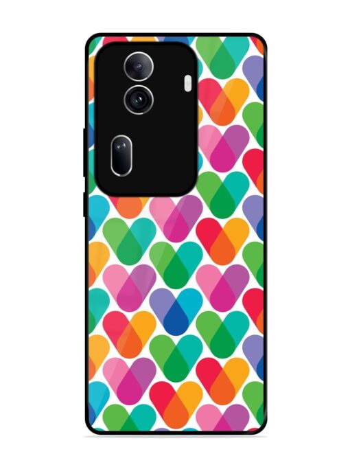 Overlapping Colors Colorful Glossy Metal TPU Phone Cover for Oppo Reno 11 Pro (5G) Zapvi