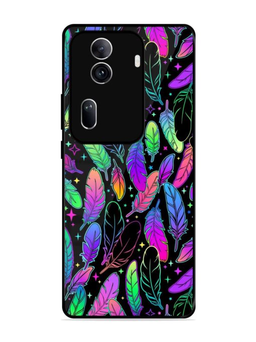 Bright Multi Colored Seamless Glossy Metal Phone Cover for Oppo Reno 11 Pro (5G)