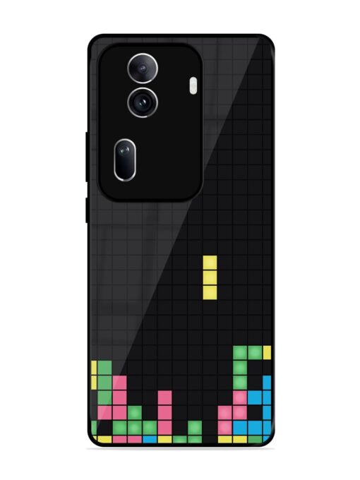 Square Game Glossy Metal TPU Phone Cover for Oppo Reno 11 Pro (5G)