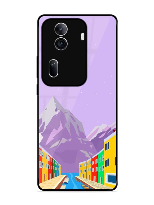 Venice City Illustration Glossy Metal Phone Cover for Oppo Reno 11 Pro (5G) Zapvi