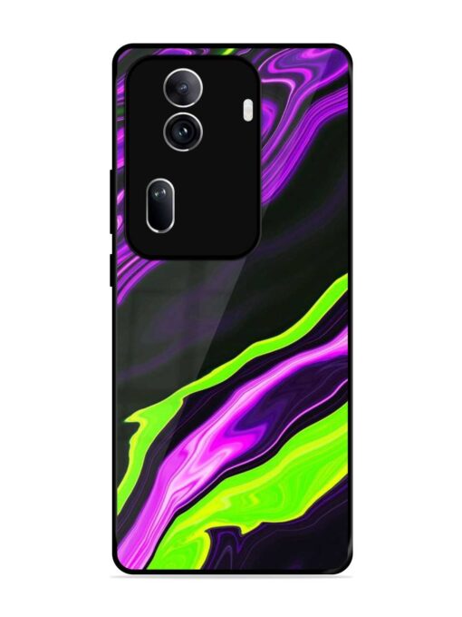 Bright Fluid Violet Glossy Metal Phone Cover for Oppo Reno 11 Pro (5G) Zapvi