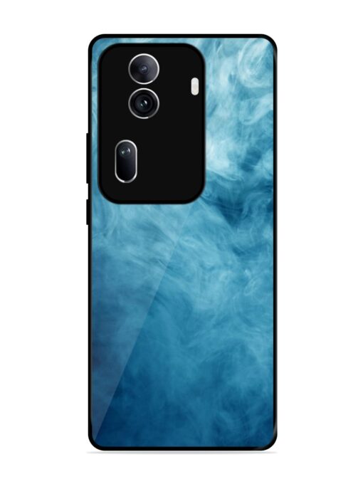 Blue Smoke Art Glossy Metal Phone Cover for Oppo Reno 11 Pro (5G) Zapvi