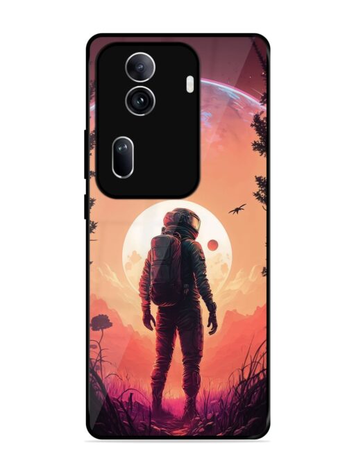 Red Sky At Morning Glossy Metal Phone Cover for Oppo Reno 11 Pro (5G)