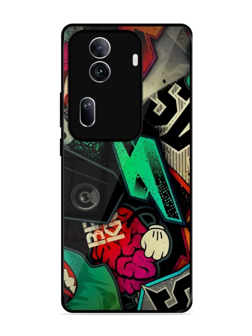 Graffiti Art Glossy Metal Phone Cover for Oppo Reno 11 Pro (5G) Zapvi