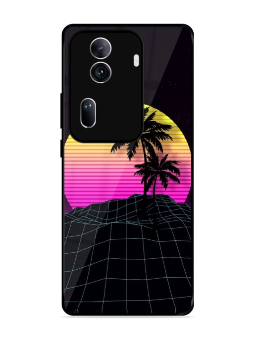 Coconut Vector Glossy Metal Phone Cover for Oppo Reno 11 Pro (5G)