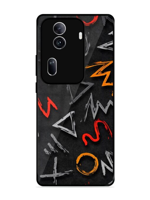 Grungy Graffiti Glossy Metal Phone Cover for Oppo Reno 11 Pro (5G) Zapvi