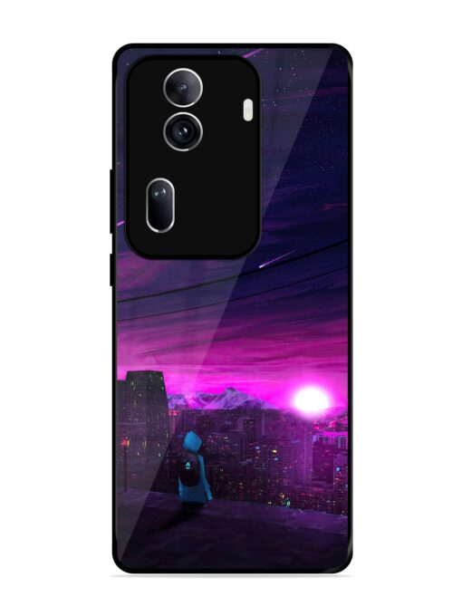 Empty Attempt Glossy Metal Phone Cover for Oppo Reno 11 Pro (5G)