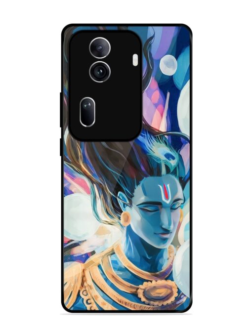 Bhagwan Sri Krishna Glossy Metal Phone Cover for Oppo Reno 11 Pro (5G) Zapvi