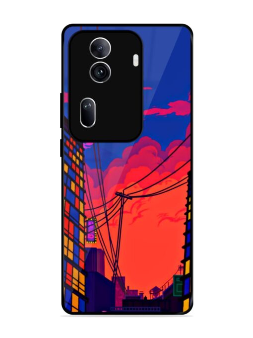 Metropolitan Area Glossy Metal Phone Cover for Oppo Reno 11 Pro (5G) Zapvi