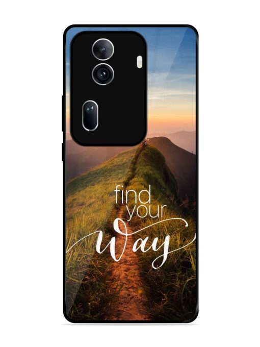 Find Your Way Glossy Metal Phone Cover for Oppo Reno 11 Pro (5G) Zapvi