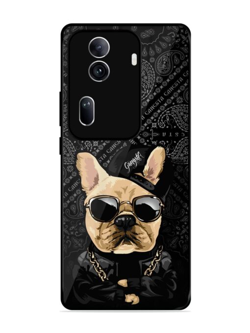 Gangsta Cool Sunmetales Dog Glossy Metal Phone Cover for Oppo Reno 11 Pro (5G)