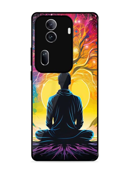 Mind Colourful Glossy Metal Phone Cover for Oppo Reno 11 Pro (5G) Zapvi