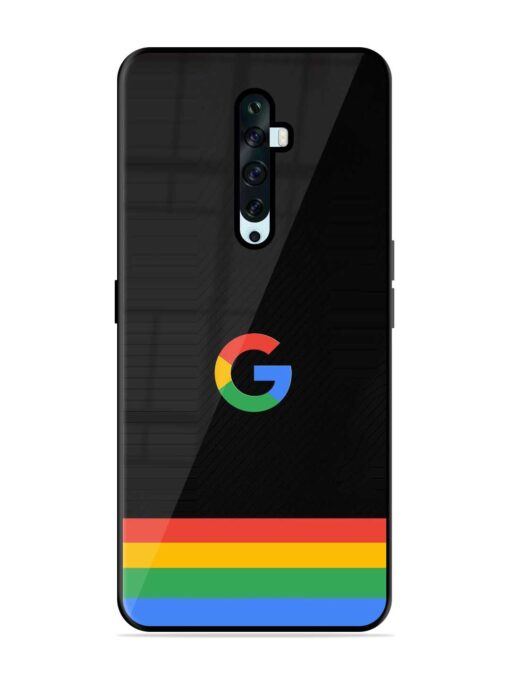 Google Logo Art Glossy Metal Phone Cover for Oppo Reno 2F