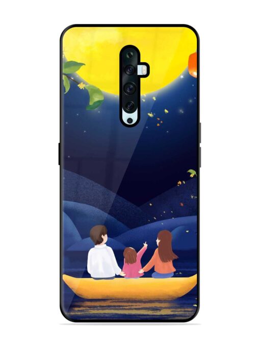 Happy Family And Beautiful View Glossy Metal Phone Cover for Oppo Reno 2F