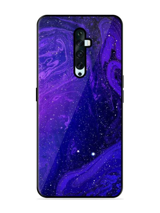 Galaxy Acrylic Abstract Art Glossy Metal Phone Cover for Oppo Reno 2F Zapvi