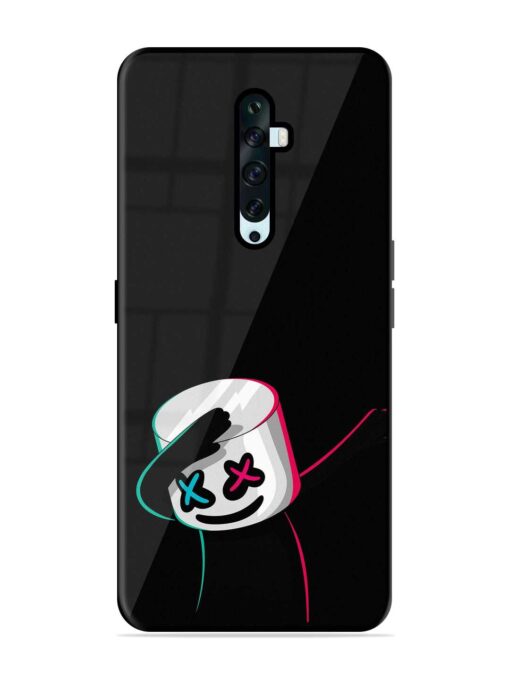 Black Marshmallow Glossy Metal Phone Cover for Oppo Reno 2F