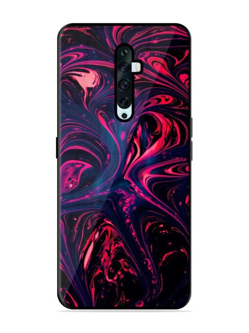 Abstract Background Glossy Metal Phone Cover for Oppo Reno 2F Zapvi