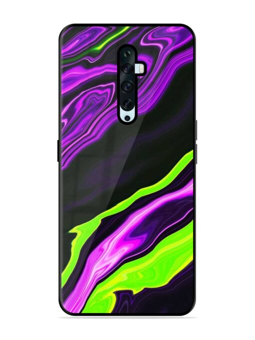 Bright Fluid Violet Glossy Metal Phone Cover for Oppo Reno 2F