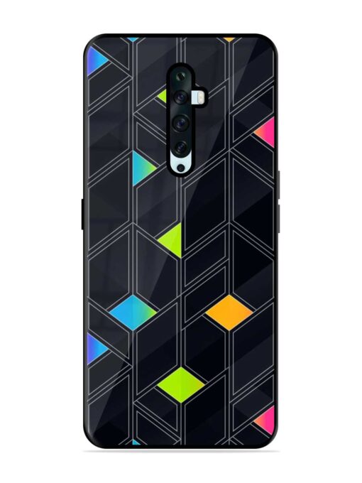 Abstract Mosaic Seamless Glossy Metal Phone Cover for Oppo Reno 2F Zapvi