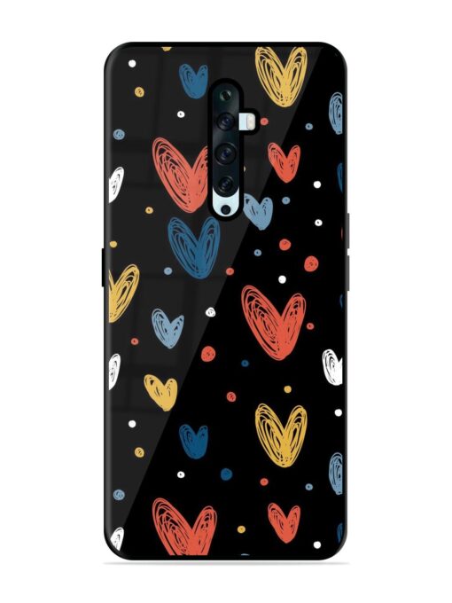 Happy Valentines Day Glossy Metal TPU Phone Cover for Oppo Reno 2F Zapvi