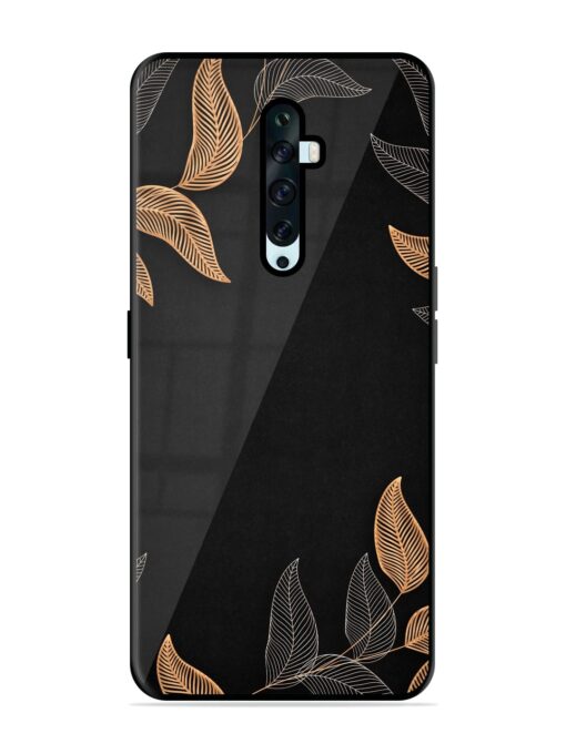 Foliage Art Glossy Metal Phone Cover for Oppo Reno 2F Zapvi