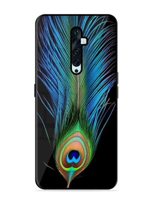 Peacock Feather Glossy Metal TPU Phone Cover for Oppo Reno 2F