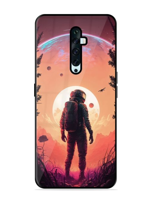 Red Sky At Morning Glossy Metal Phone Cover for Oppo Reno 2F