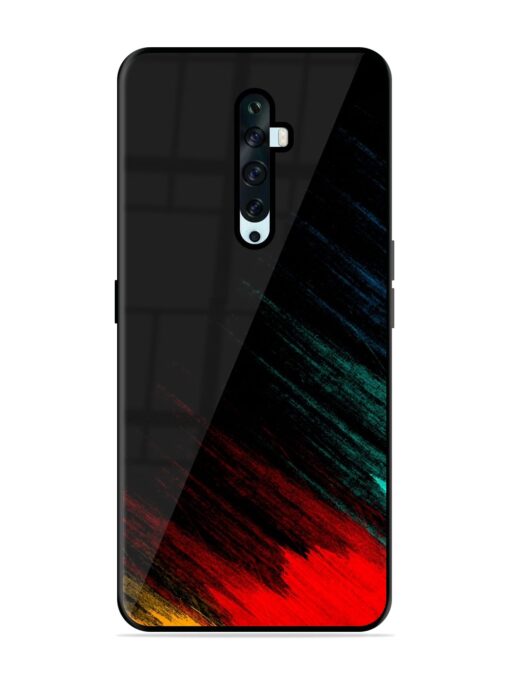 Color Pattern Glossy Metal Phone Cover for Oppo Reno 2F Zapvi