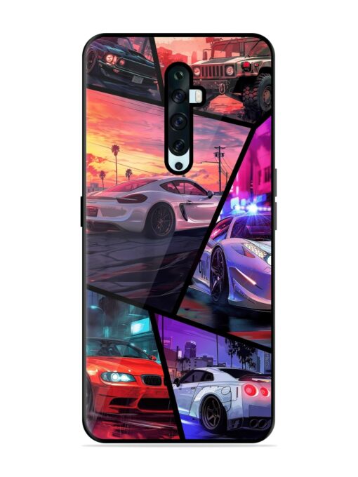 Ride In Pixels Glossy Metal Phone Cover for Oppo Reno 2F Zapvi