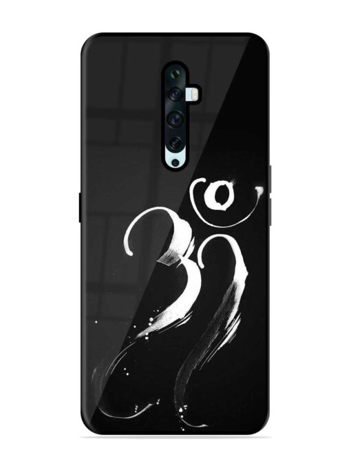 Om Logo Glossy Metal Phone Cover for Oppo Reno 2Z Zapvi