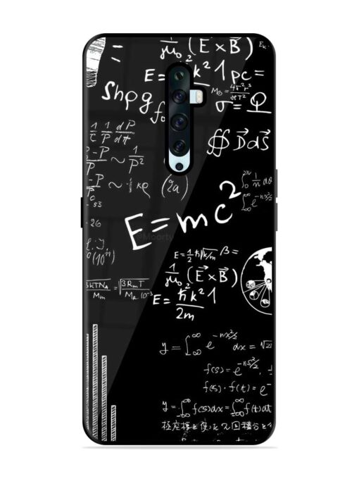 E=Mc2 Mass?Energy Equivalence Glossy Metal Phone Cover for Oppo Reno 2Z Zapvi