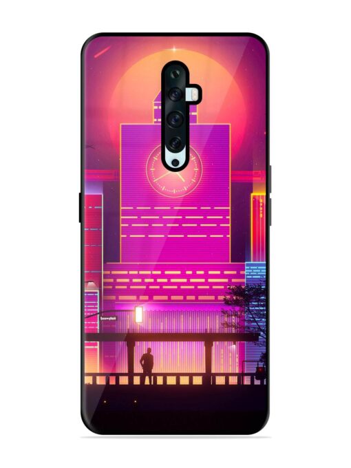 Clock Tower Glossy Metal TPU Phone Cover for Oppo Reno 2Z Zapvi