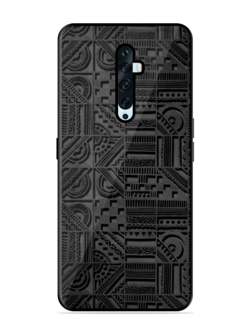 Seamless Pattern Glossy Metal Phone Cover for Oppo Reno 2Z