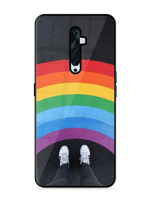 Legs Rainbow Glossy Metal TPU Phone Cover for Oppo Reno 2Z