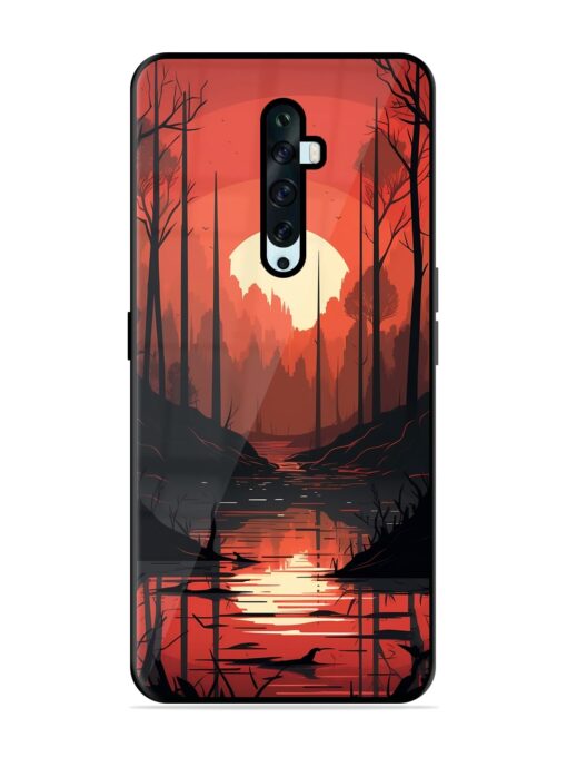 Natural Landscape Glossy Metal Phone Cover for Oppo Reno 2Z